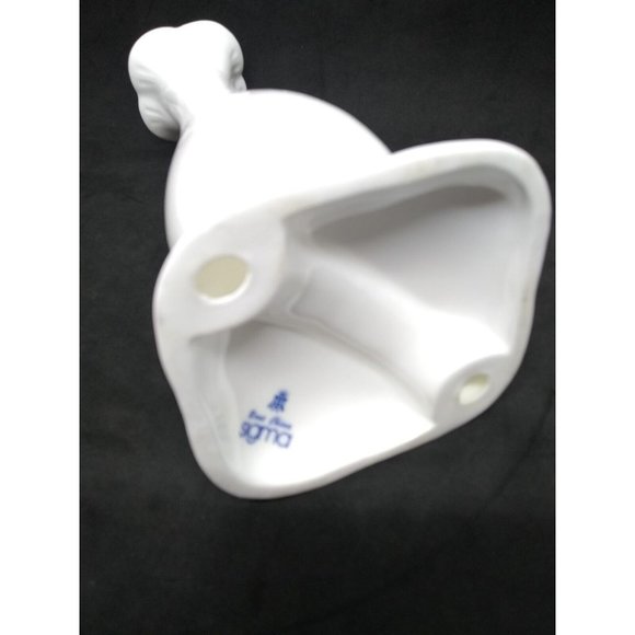 Vintage Sigma White Bone China Candle Holder Set of 1 - Picture 4 of 11